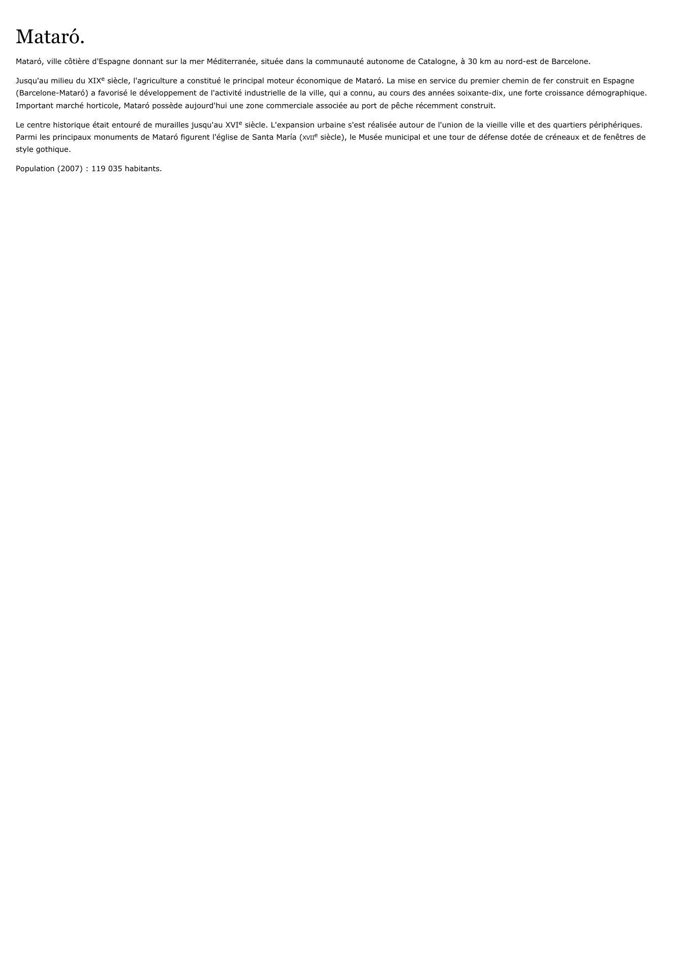 Prévisualisation du document Mataró.