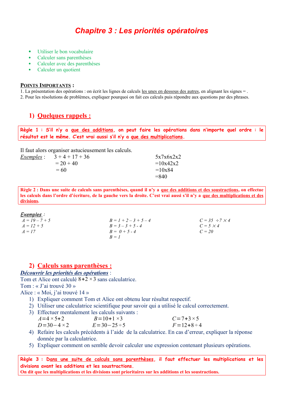 Prévisualisation du document maths priorités opératoires