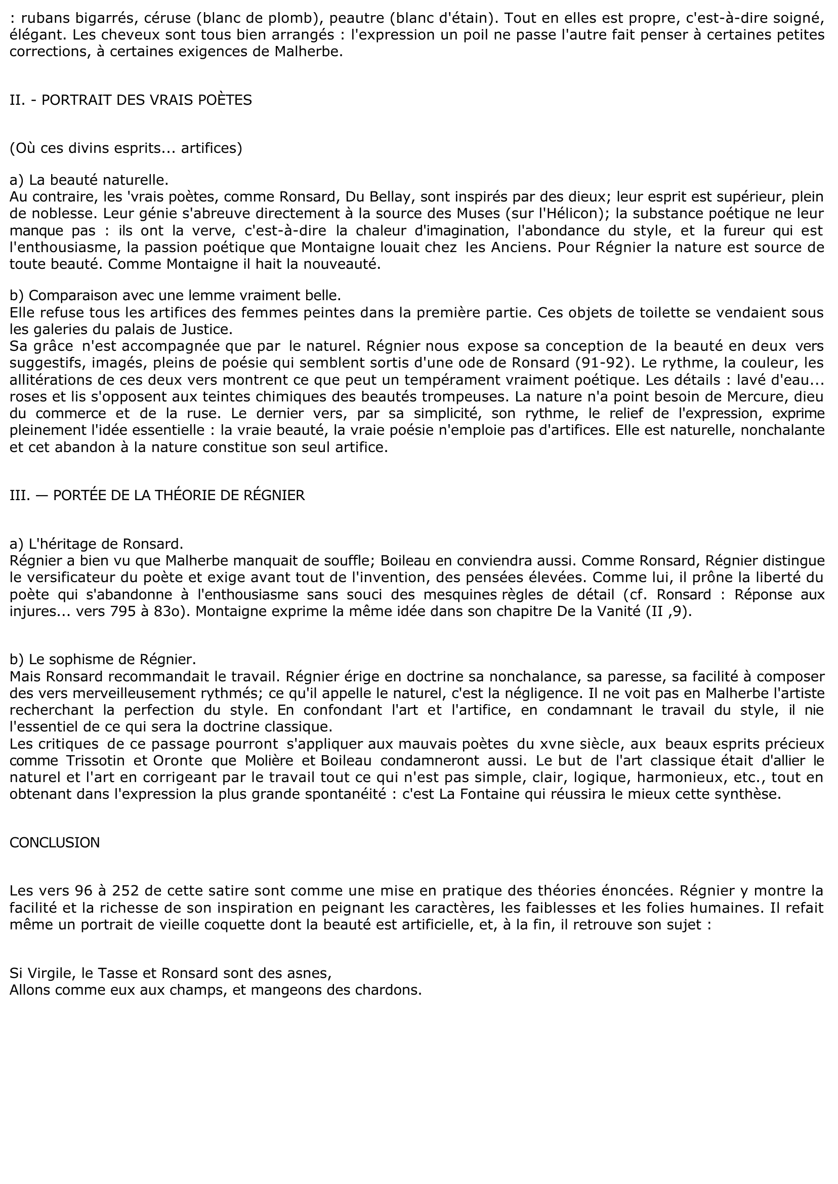 Prévisualisation du document MATHURIN RÉGNIER, Satire IX - CONTRE MALHERBE
