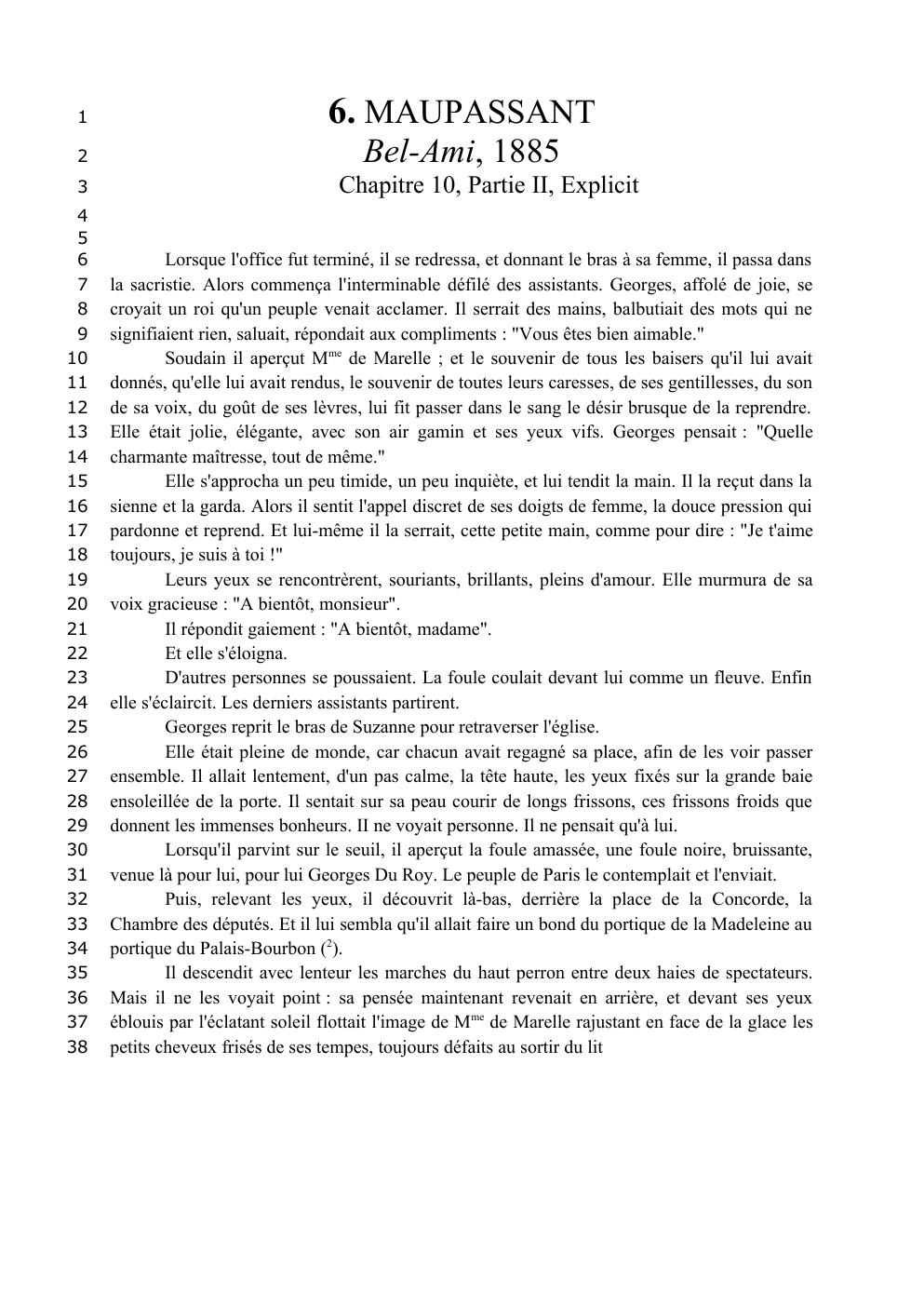 Prévisualisation du document MAUPASSANT Bel-Ami, 1885  Chapitre 10, Partie II, Explicit