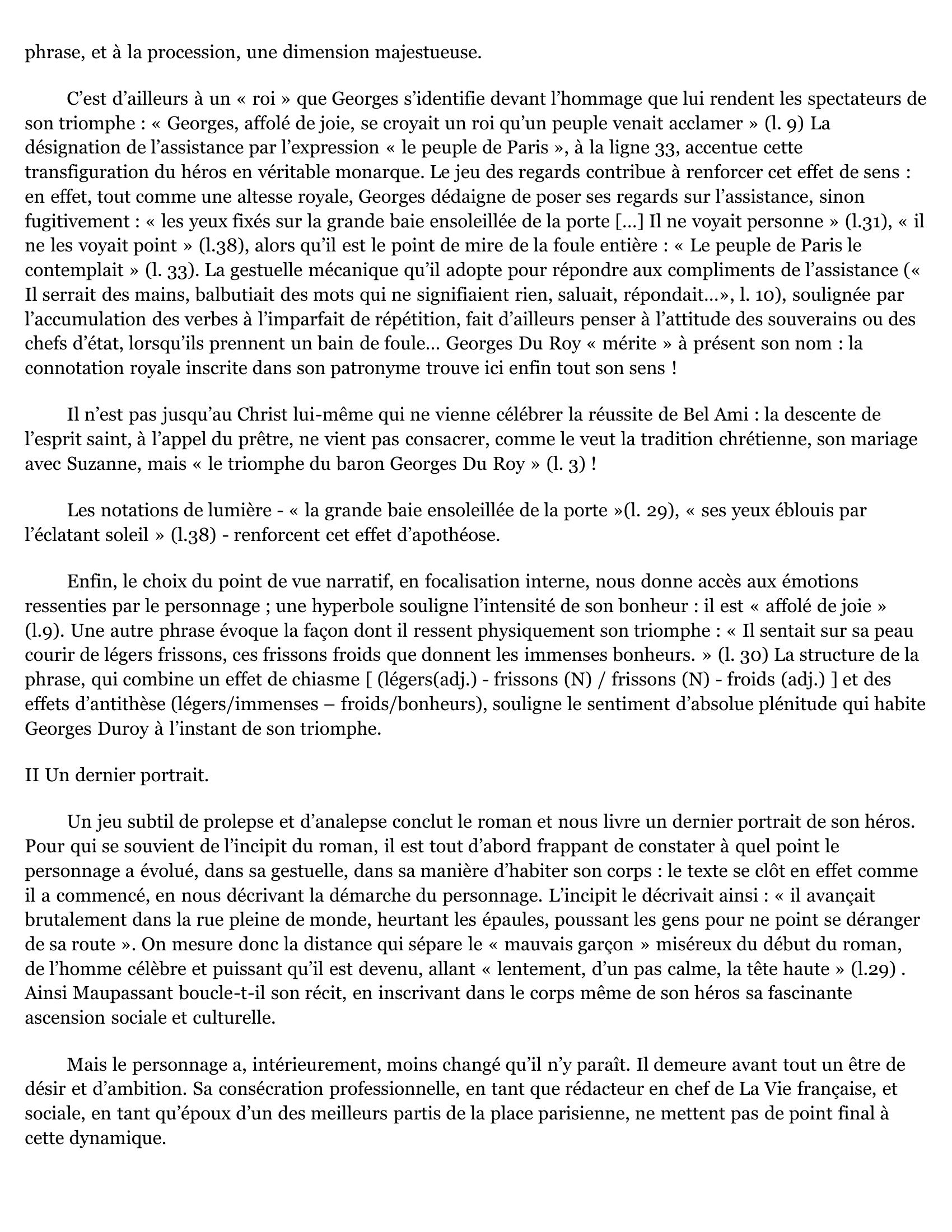 Prévisualisation du document Maupassant : Bel-Ami. Commentaire de l’excipit (fin du roman).