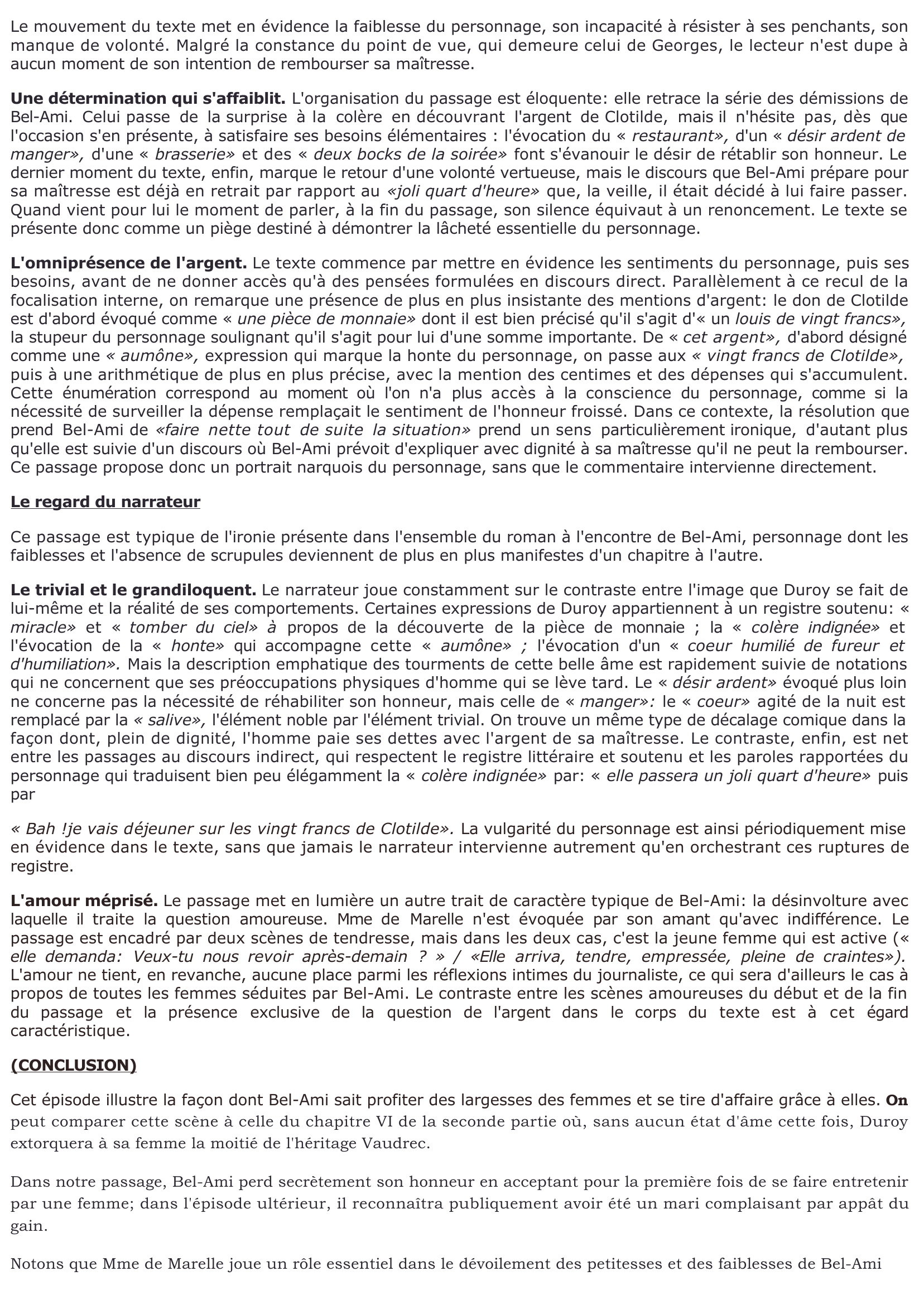 Prévisualisation du document Maupassant: Bel-Ami - Ire partie, chapitre V