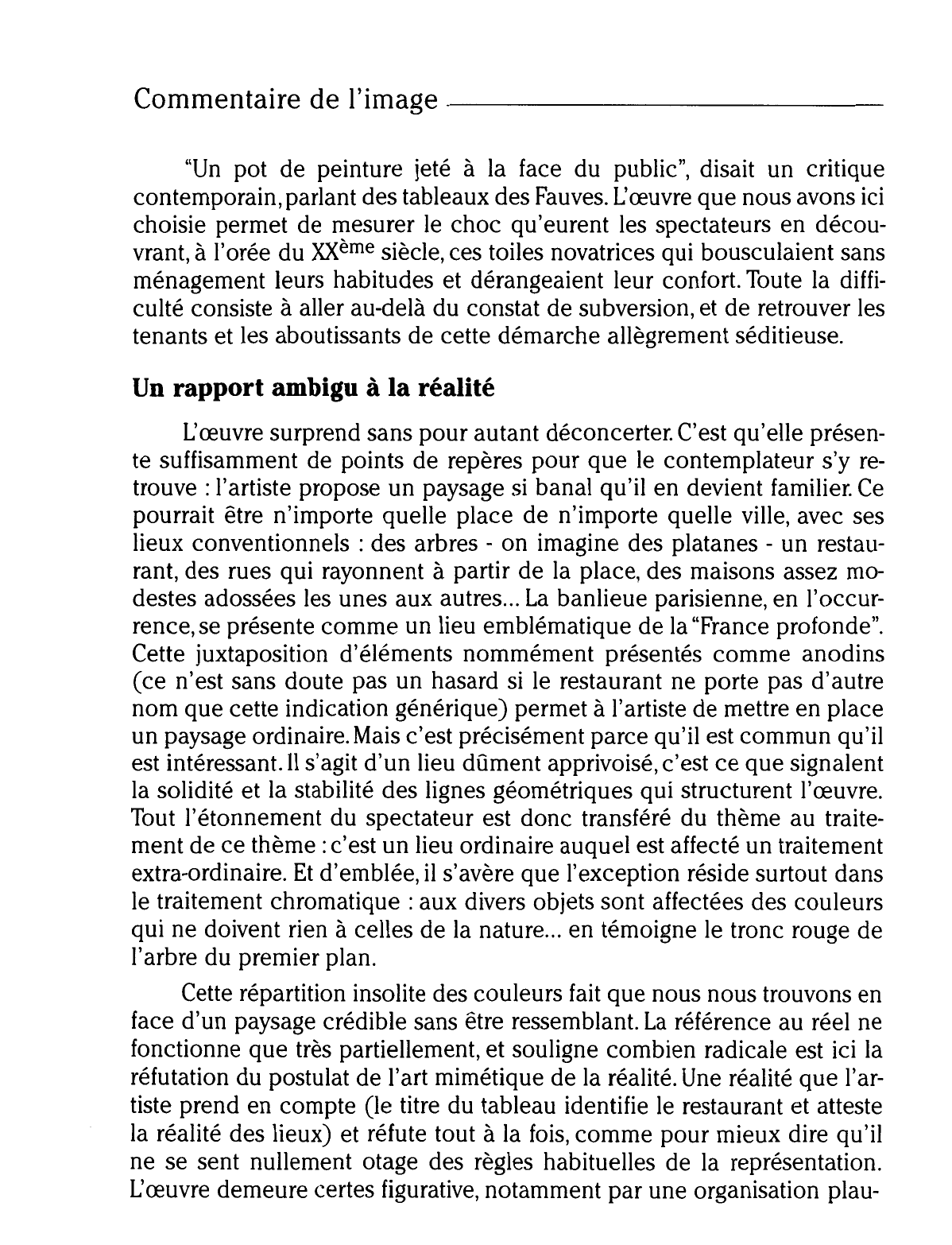 Prévisualisation du document Maurice de VLAMINCK : RESTAURANT DE LA MACHINE A BOUGIVAL