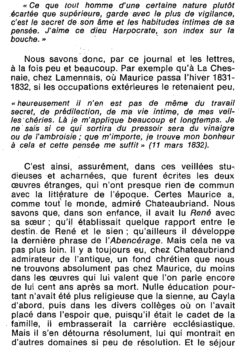 Prévisualisation du document MAURICE ET EUGENIE DE GUERIN