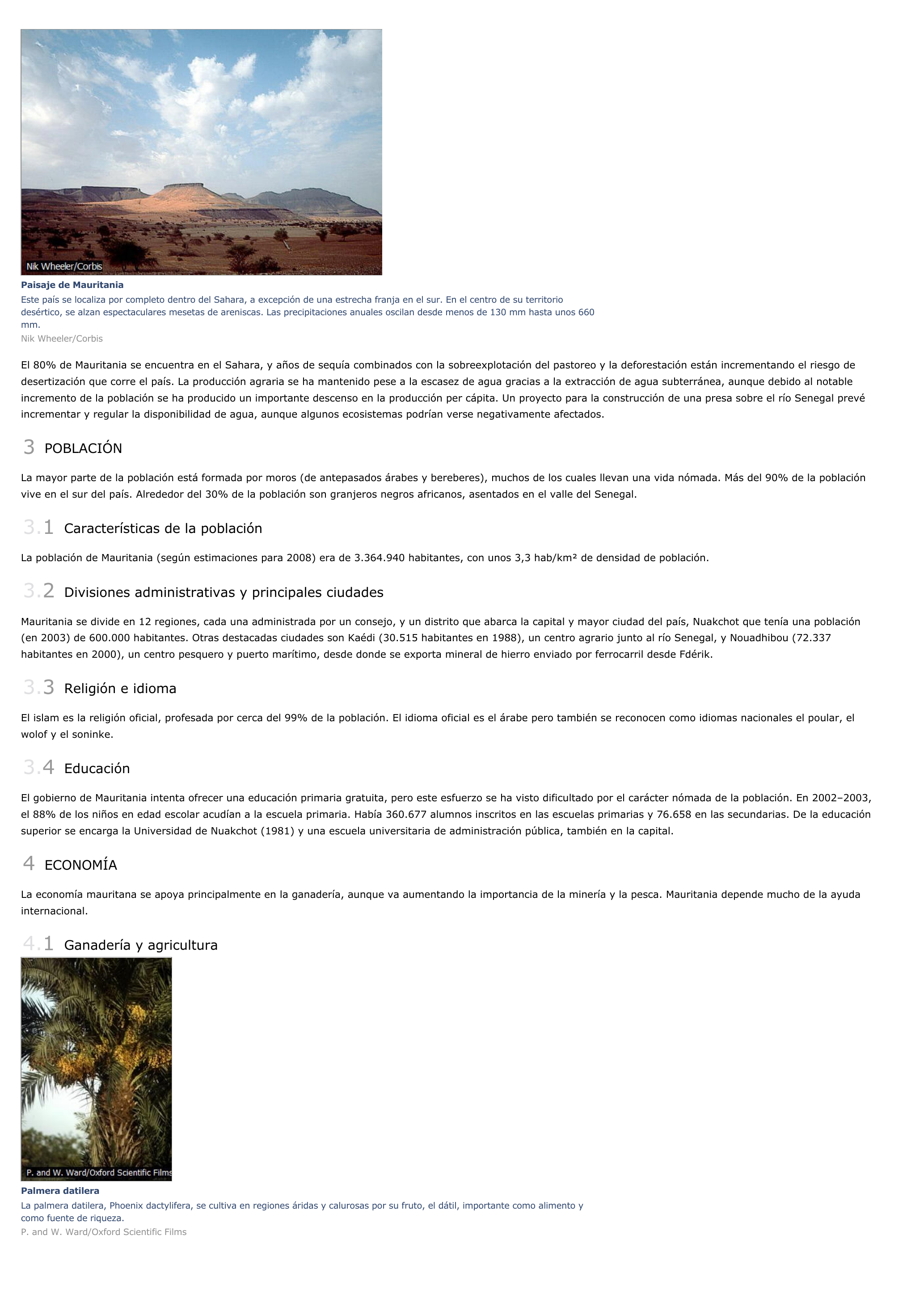 Prévisualisation du document Mauritania - geografía.