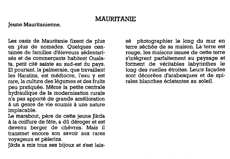 Prévisualisation du document MAURITANIE:Jeune Mauritanienne.