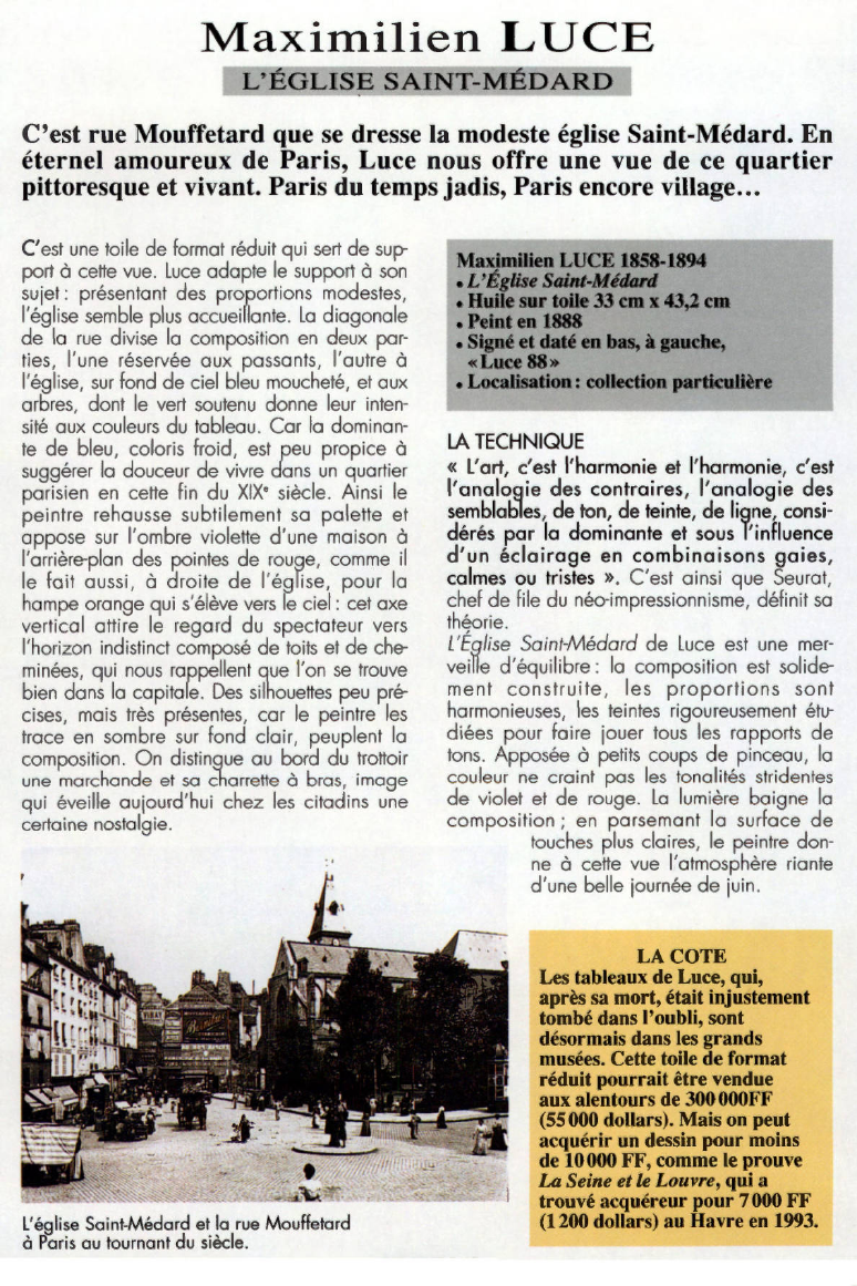 Prévisualisation du document Maximilien LUCE:L'ÉGLISE SAINT-MÉDARD.