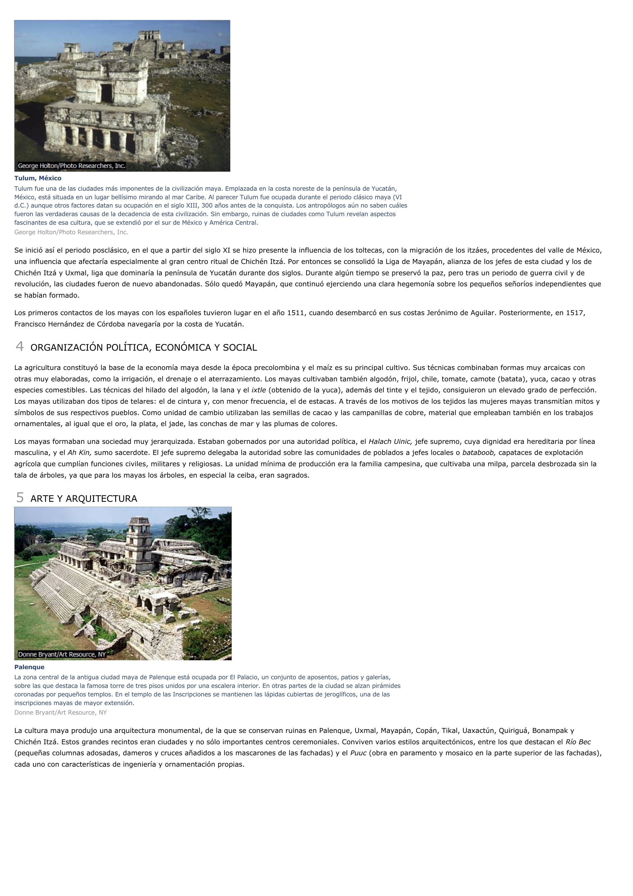 Prévisualisation du document Maya - historia.