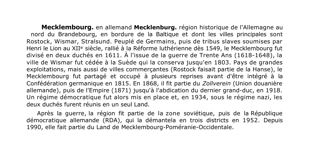 Prévisualisation du document Mecklembourg.