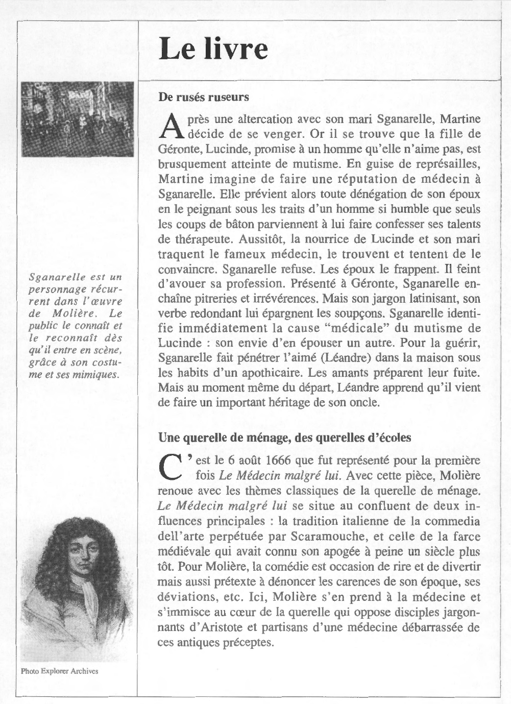 Prévisualisation du document MÉDECIN MALGRÉ LUI (le) de Molière