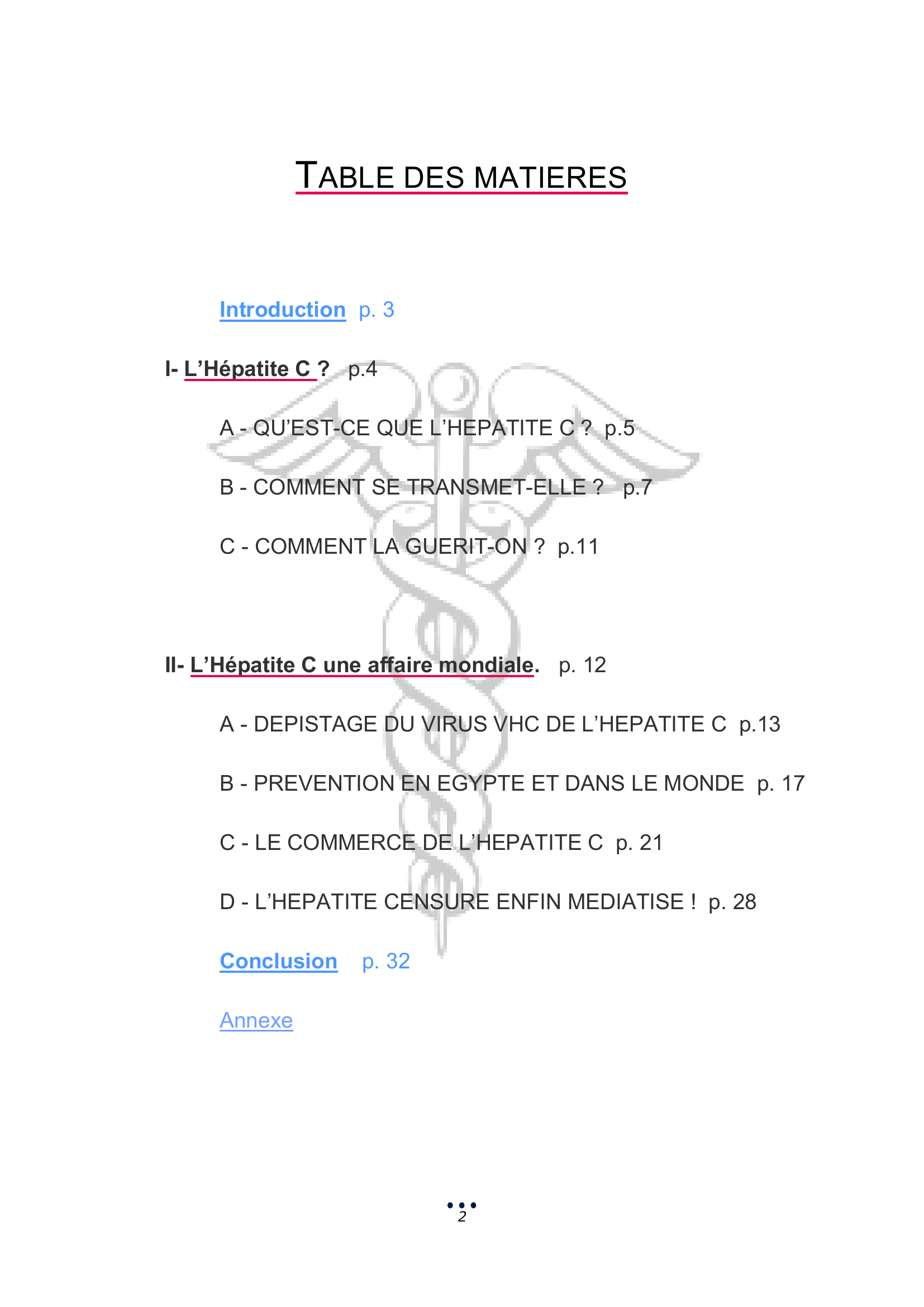 Prévisualisation du document Médecine: Les hépatites