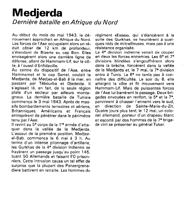 Prévisualisation du document MedjerdaDernière bataille en Afrique du Nord.