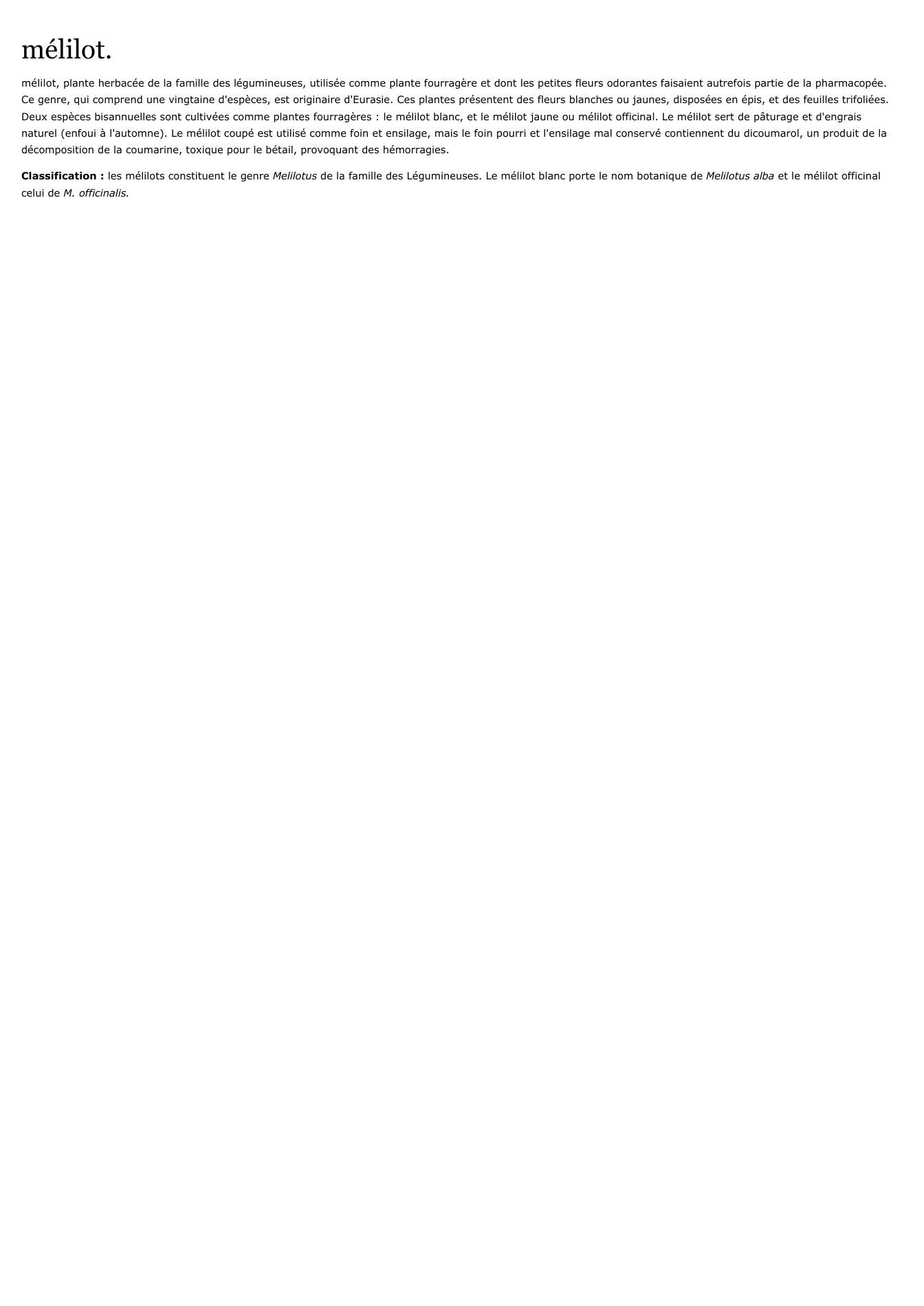 Prévisualisation du document mélilot.