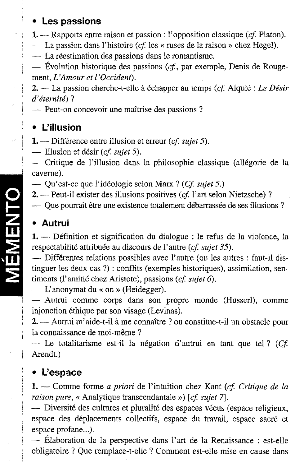 Prévisualisation du document MÉMENTO DE PHILOSOPHIE