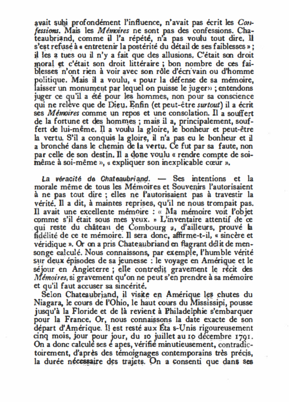 Prévisualisation du document MÉMOIRES D’OUTRE-TOMBE  (Première partie). de Chateaubriand (analyse détaillée)