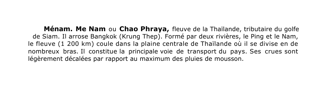 Prévisualisation du document Ménam.