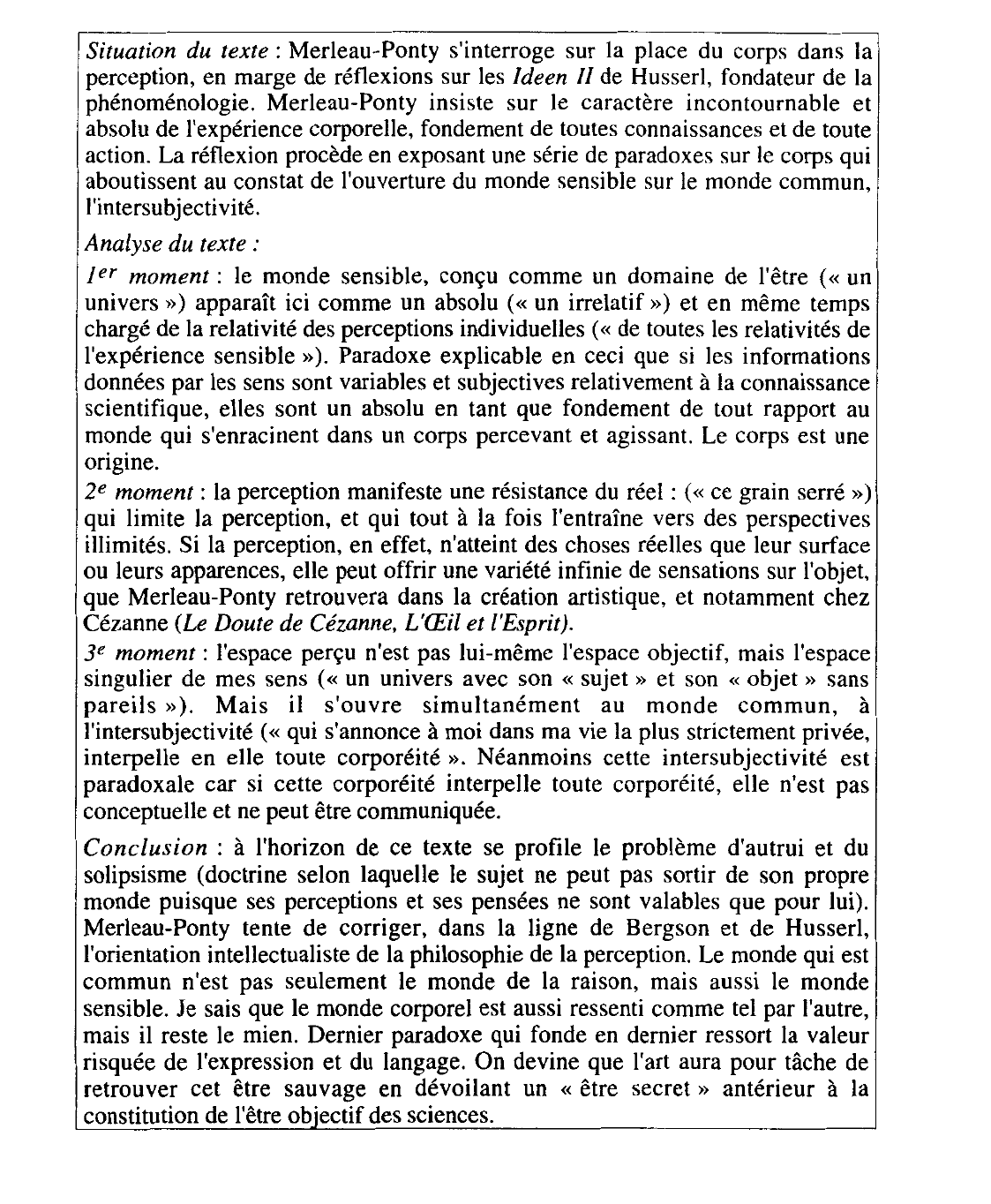 Prévisualisation du document Merleau-Ponty, Le Philosophe et son ombre. Éloge de la philosophie,  Gallimard