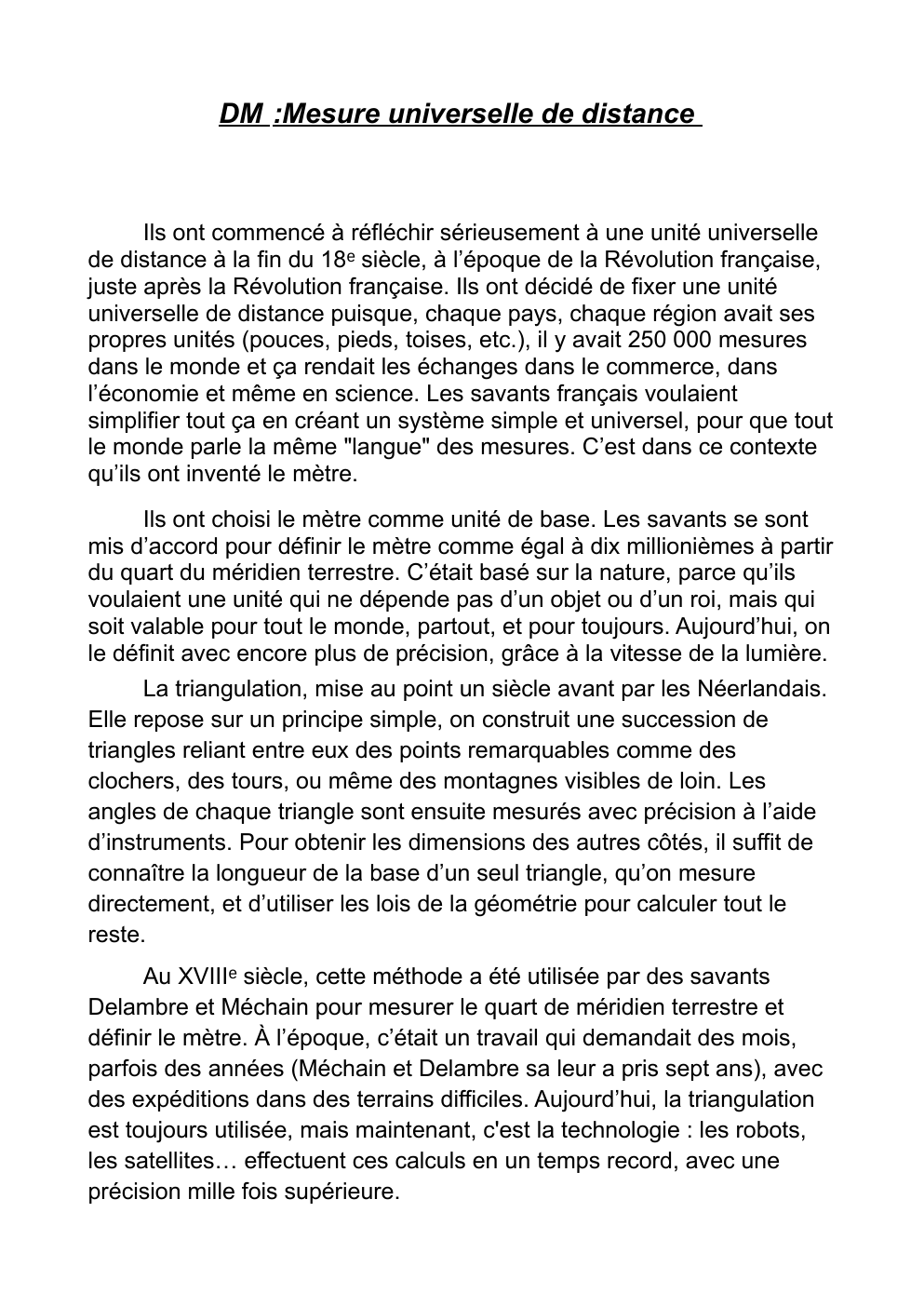 Prévisualisation du document Mesure universelle de distance