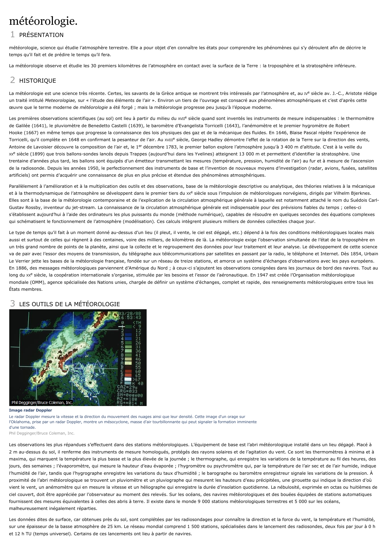 Prévisualisation du document météorologie.