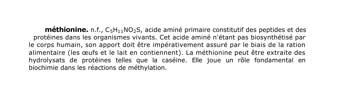 Prévisualisation du document méthionine.
