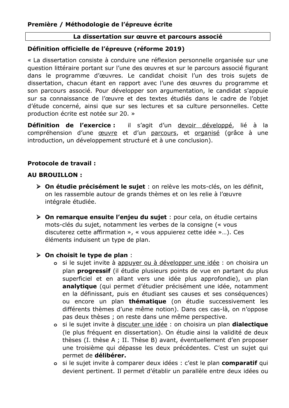 Prévisualisation du document méthode dissertation