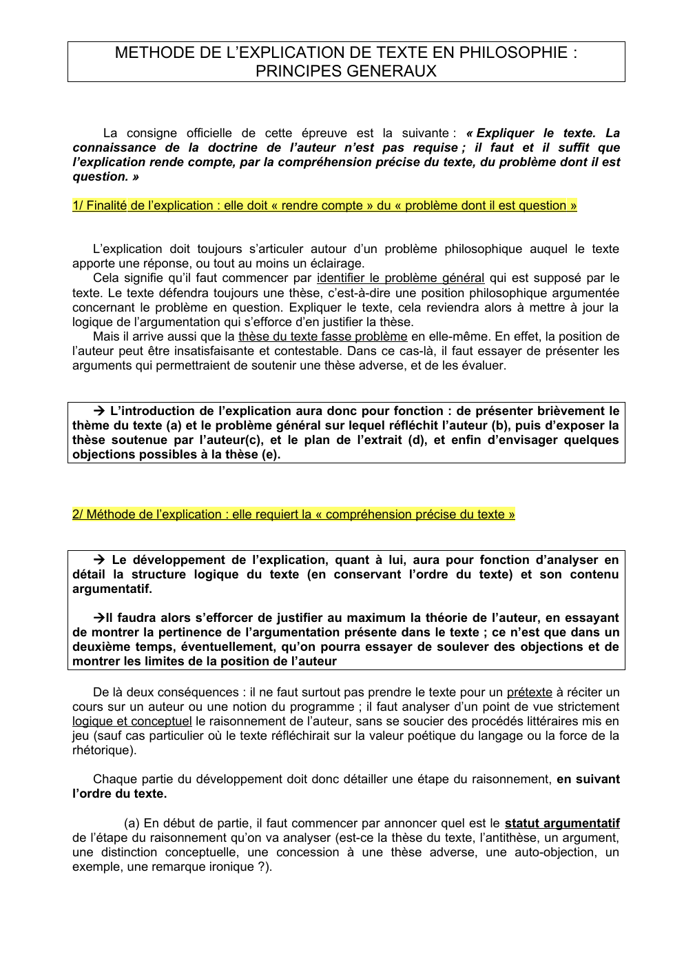 Prévisualisation du document Méthode texte 2022, exemple, exercice