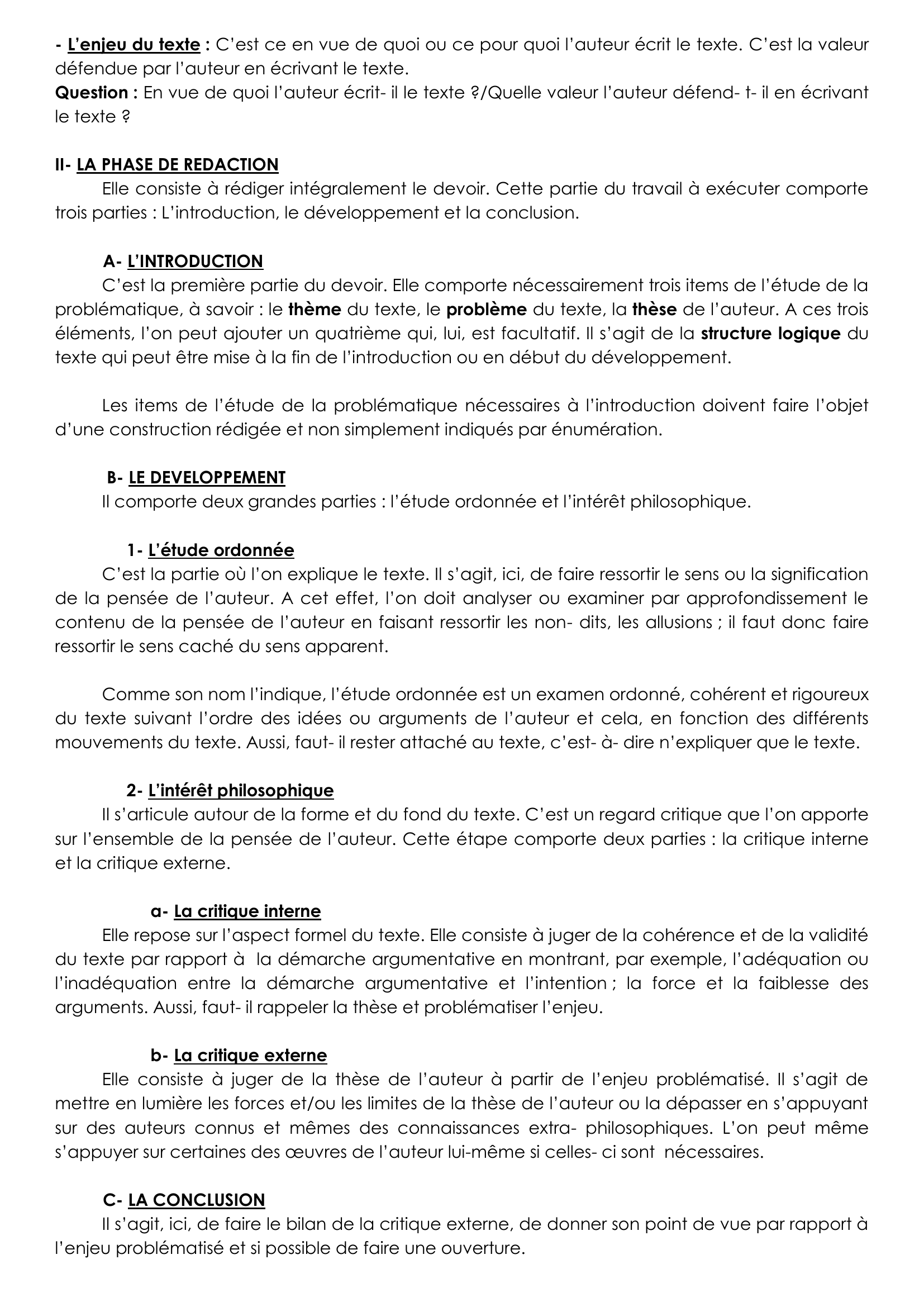 Prévisualisation du document METHODOLOGIE DU COMMENTAIRE DE TEXTE PHILOSOHIQUE