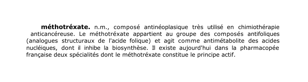 Prévisualisation du document méthotréxate.