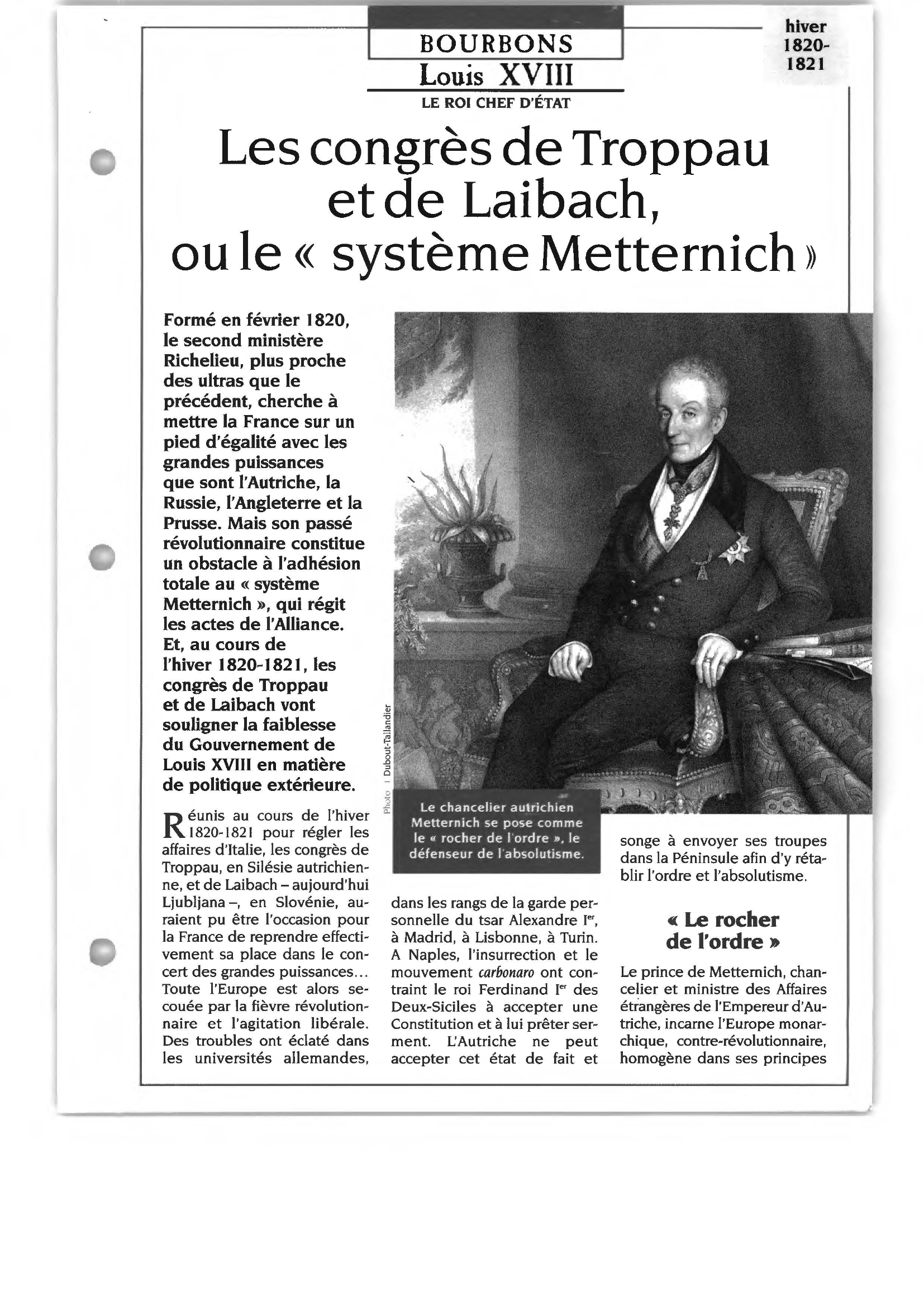 Prévisualisation du document Metternich, Klemens, prince