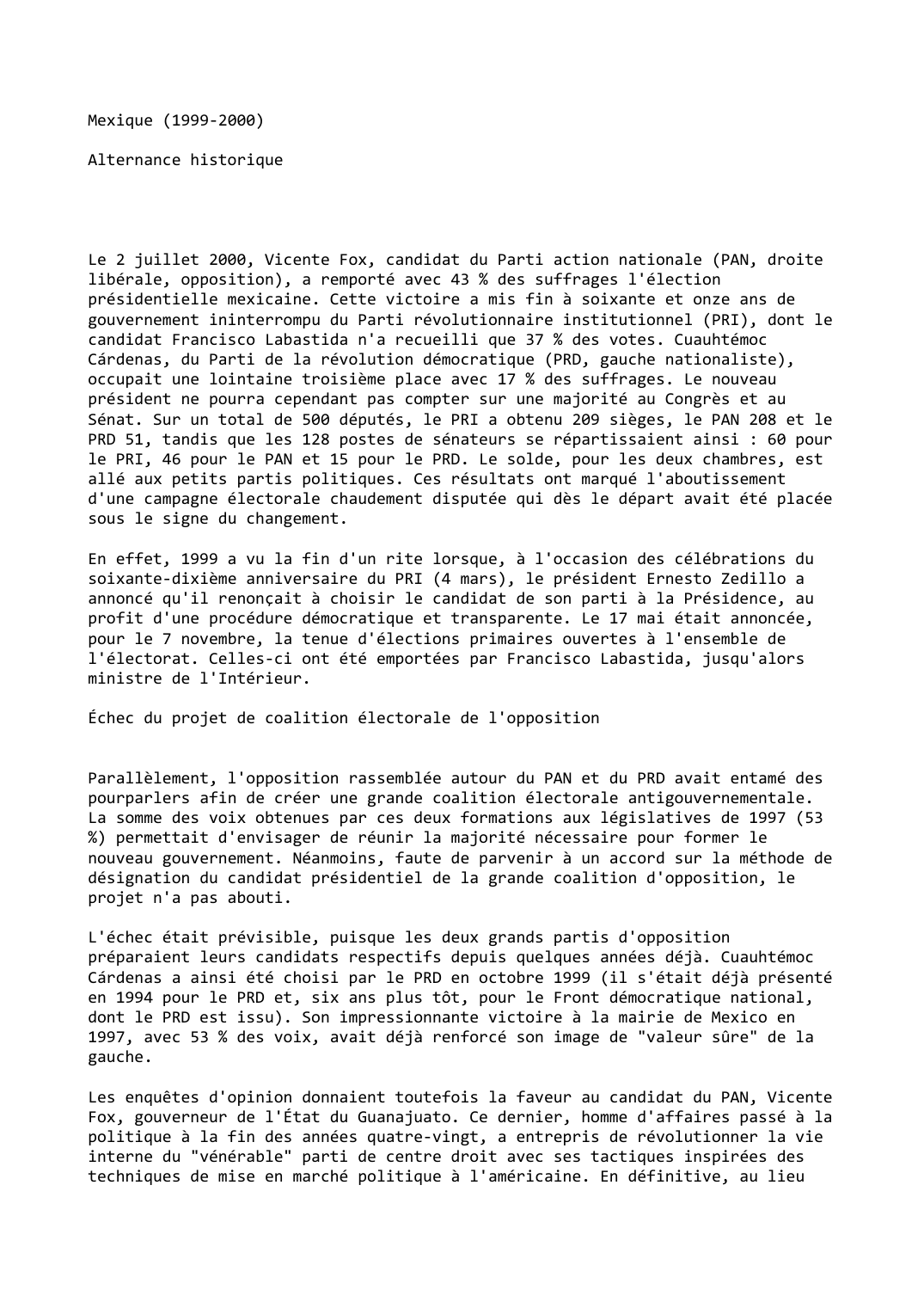 Prévisualisation du document Mexique (1999-2000)

Alternance historique