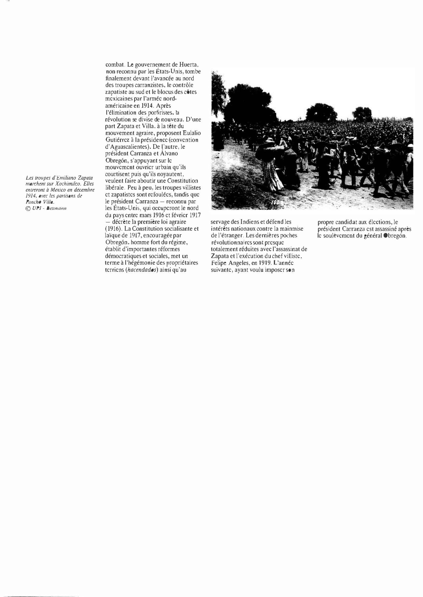 Prévisualisation du document Mexique de 1910 à 1919 : Histoire