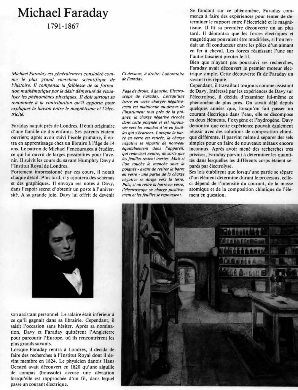 Prévisualisation du document Michael Faraday