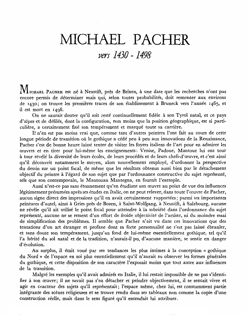 Prévisualisation du document MICHAEL PACHER