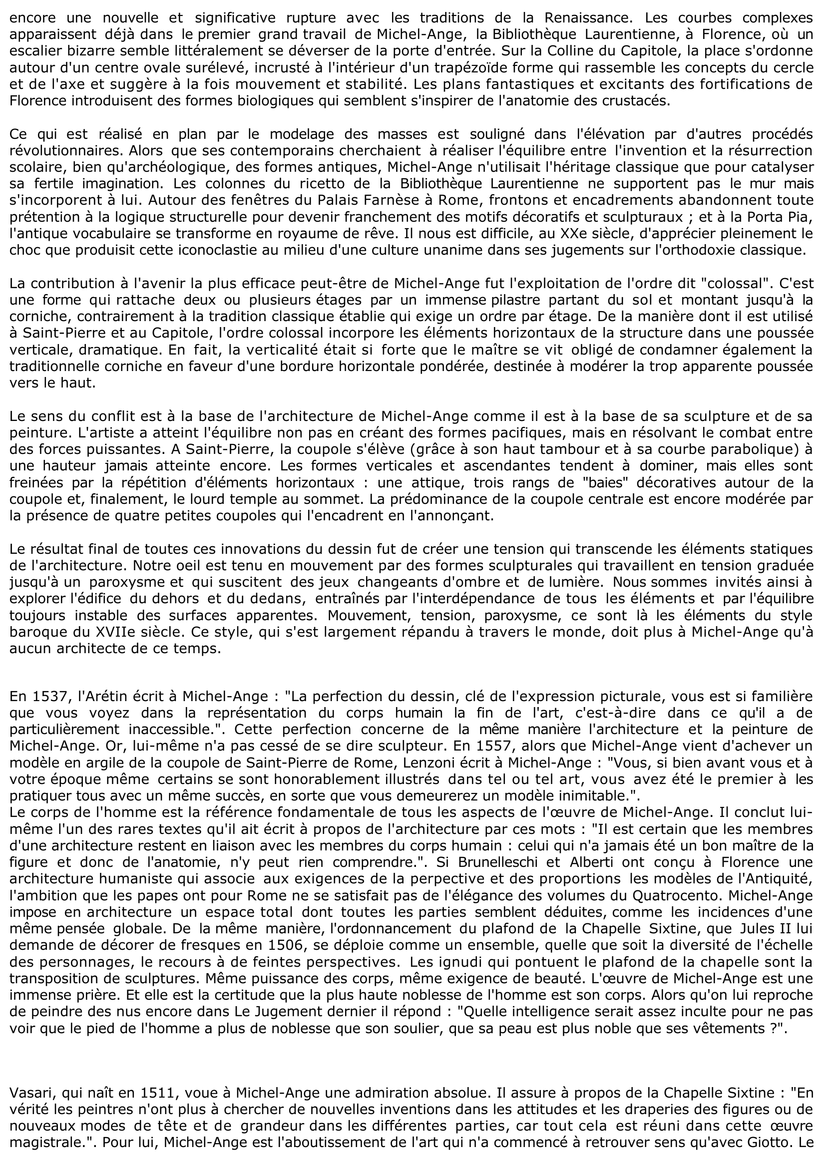 Prévisualisation du document Michel-Ange, Vasari et Jacopo Carrucci