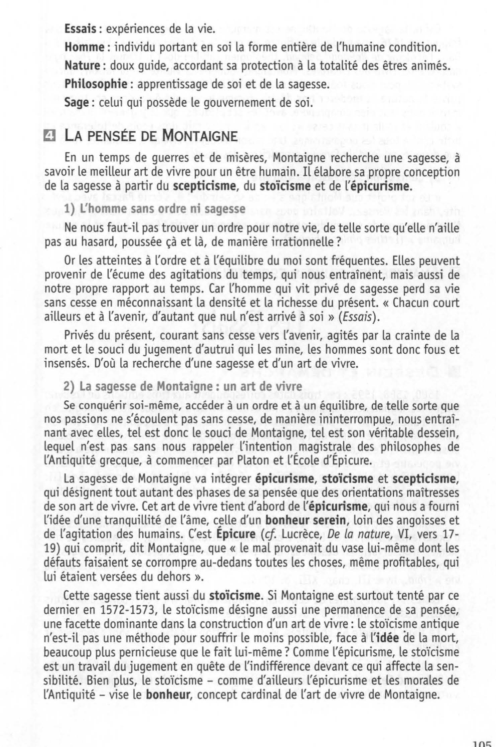 Prévisualisation du document MICHEL DE MONTAIGNE  (1533-1592) : Les Essais (Résumé et analyse)