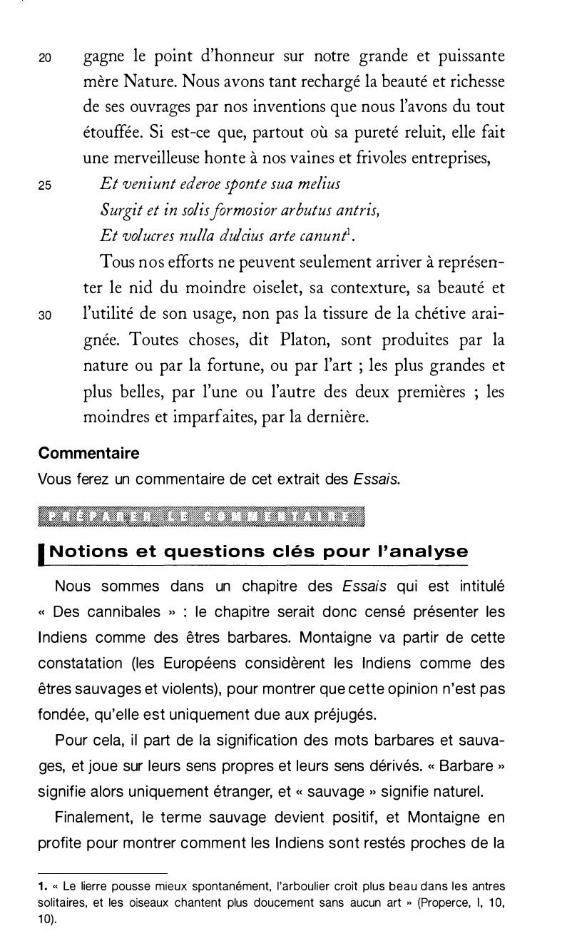 Prévisualisation du document Michel de Montaigne, Des cannibales, Essais, livre 1, chap. 31