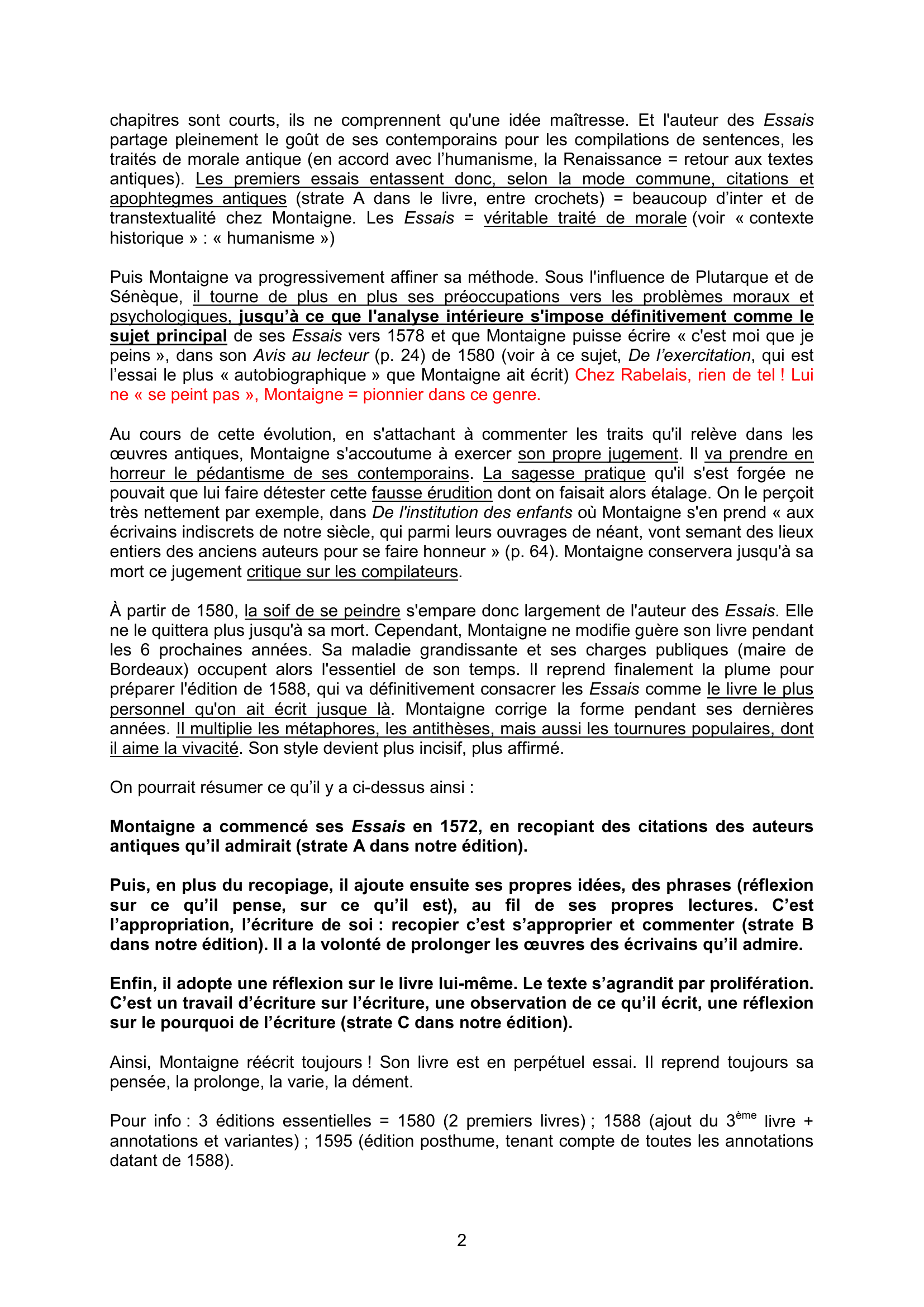 Prévisualisation du document MICHEL DE MONTAIGNE -  Les Essais (Analyse)