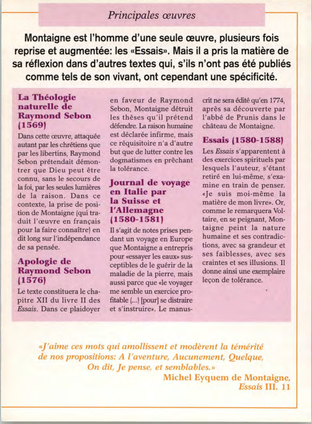 Prévisualisation du document Michel Eyquem de Montaigne