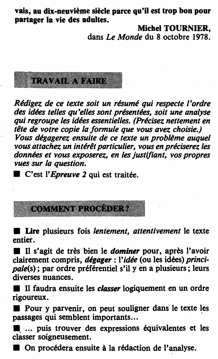 Prévisualisation du document Michel TOURNIER, dans Le Monde du 8 octobre 1978 (résumé et analyse)