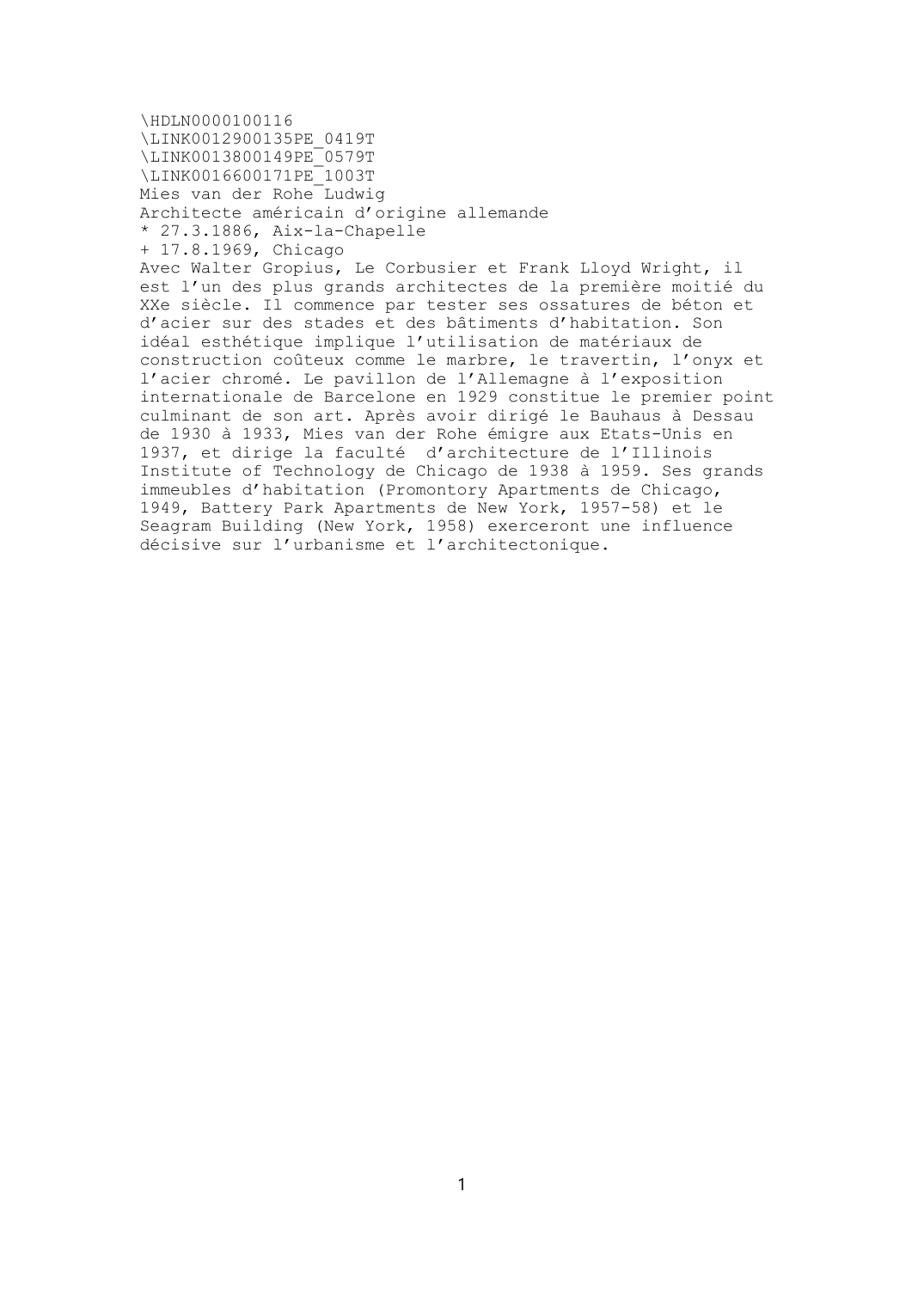 Prévisualisation du document Mies van der Rohe Ludwig