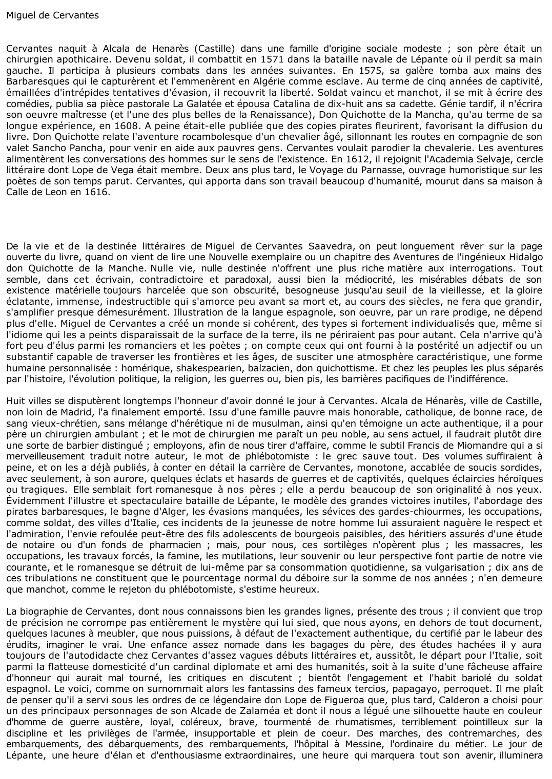 Prévisualisation du document 	Miguel de Cervantes