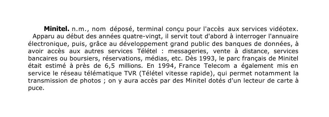 Prévisualisation du document Minitel.