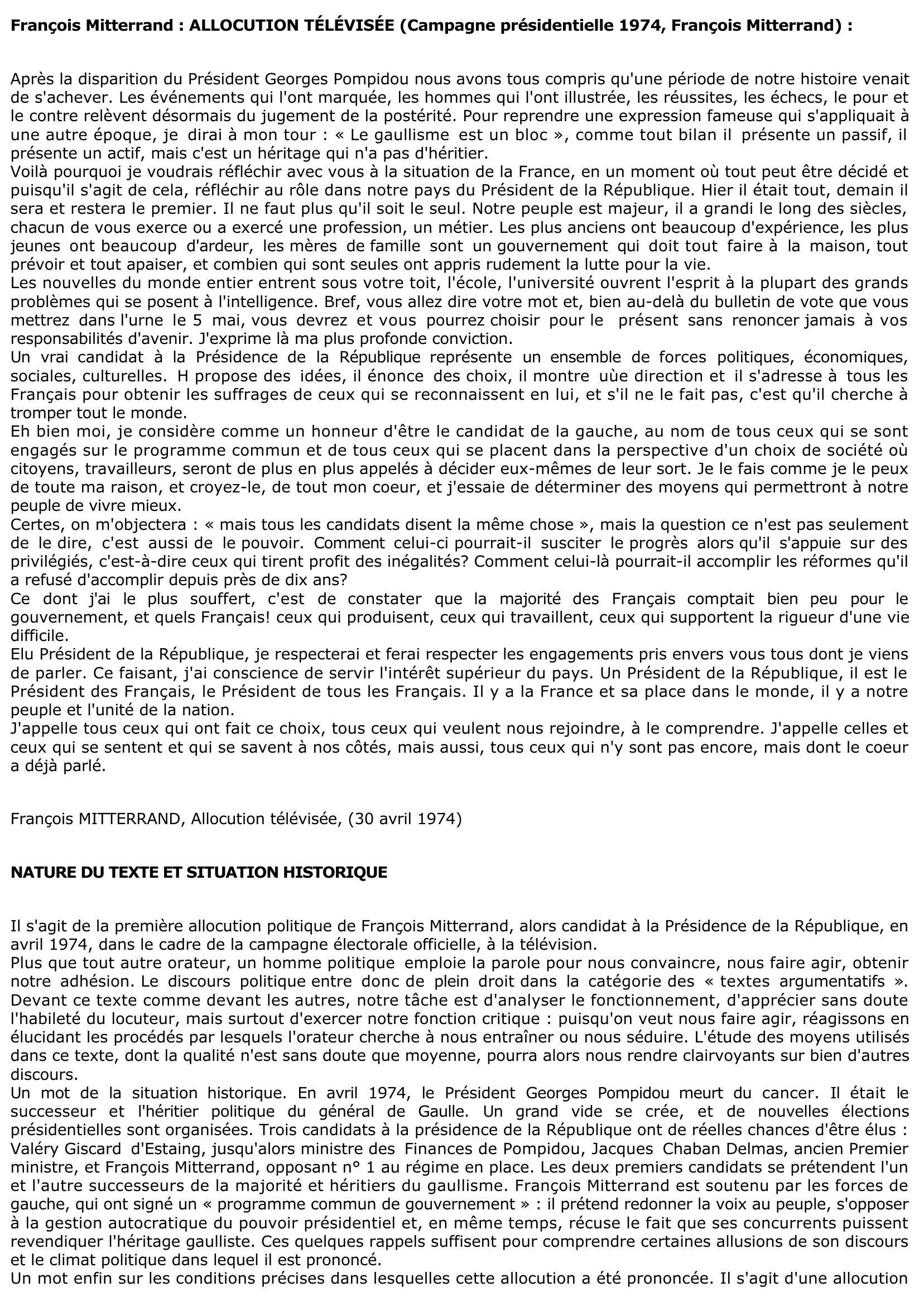 Prévisualisation du document Mitterrand François