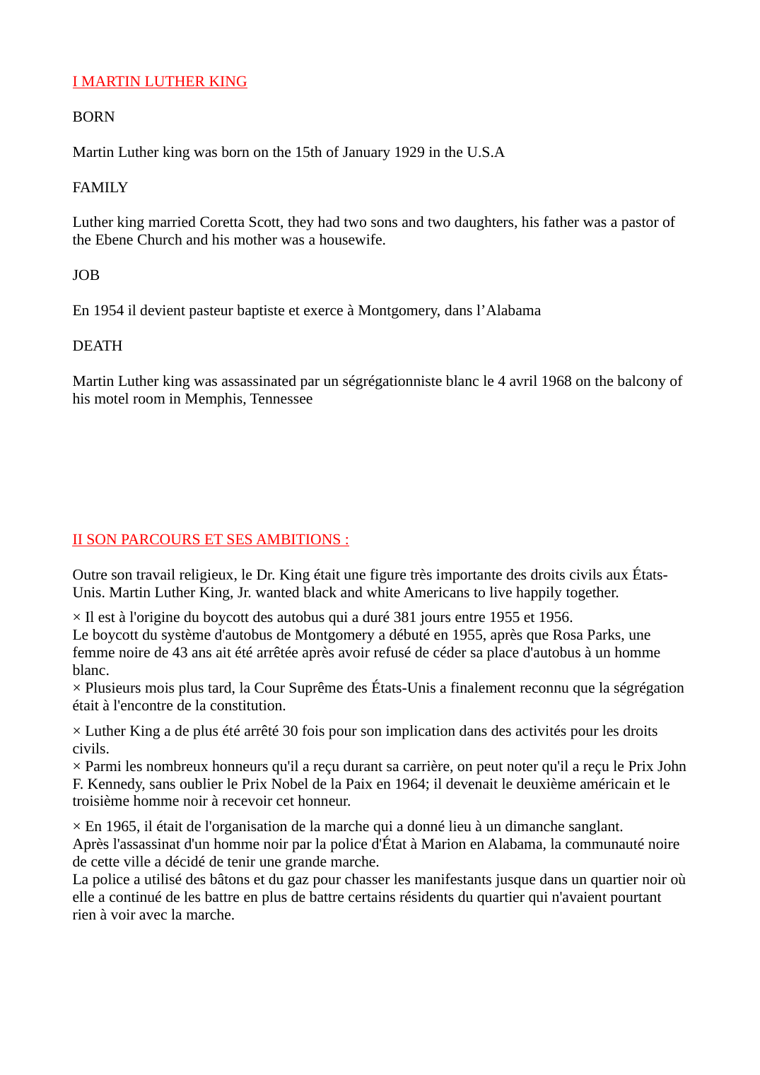 Prévisualisation du document MLK