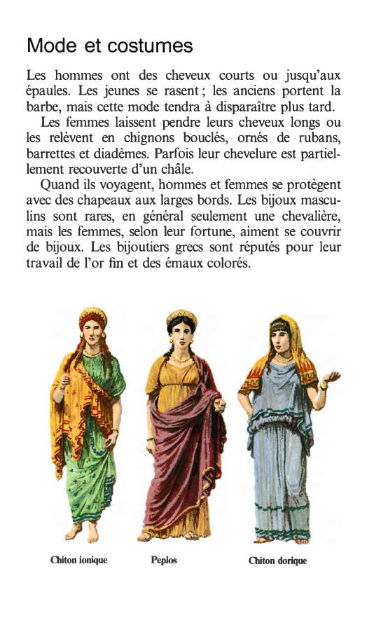 Prévisualisation du document Mode et costumes de la Grèce antique