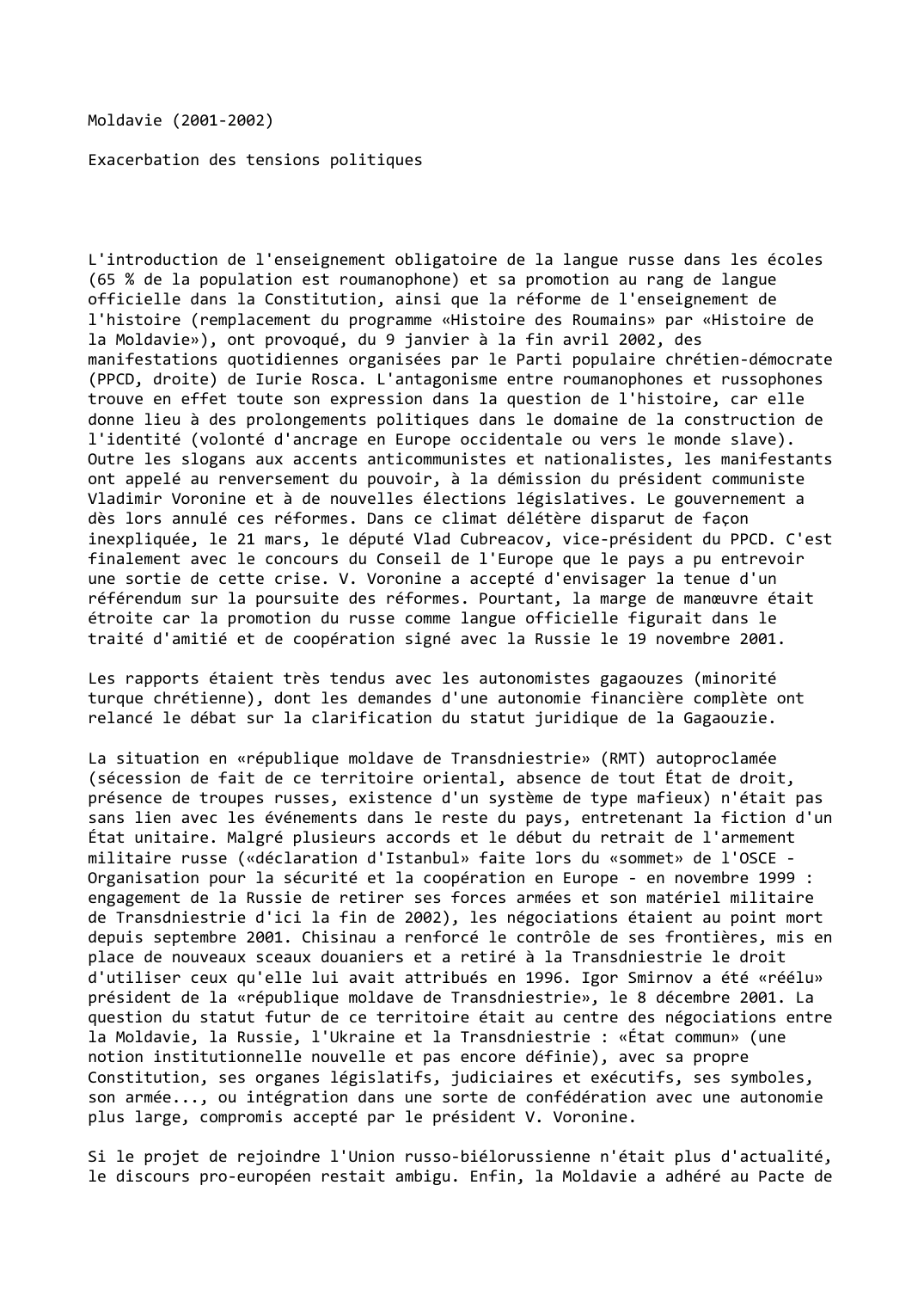 Prévisualisation du document Moldavie (2001-2002)