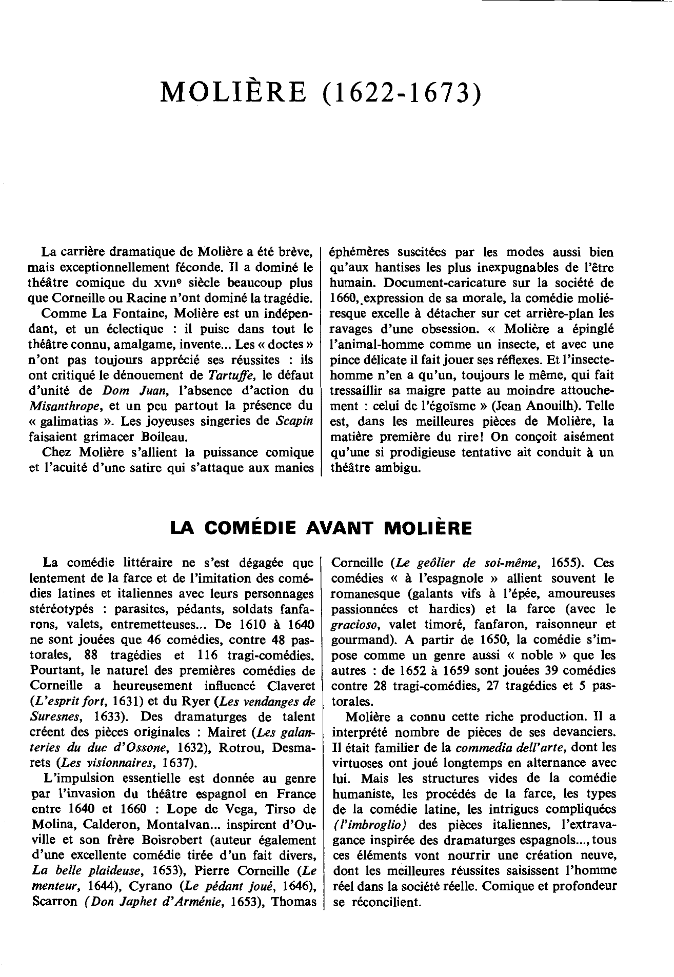 Prévisualisation du document Molière
