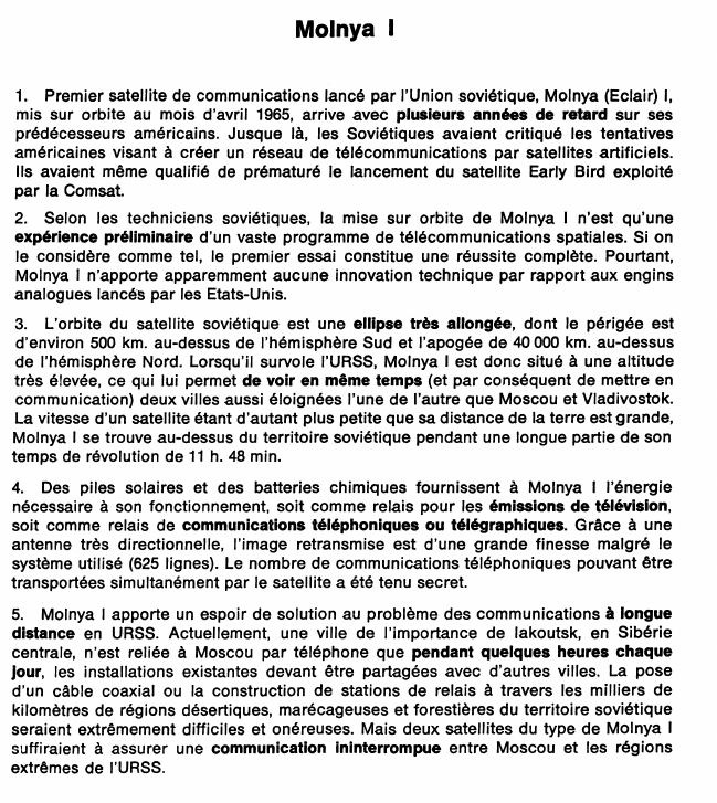Prévisualisation du document Molnya 1