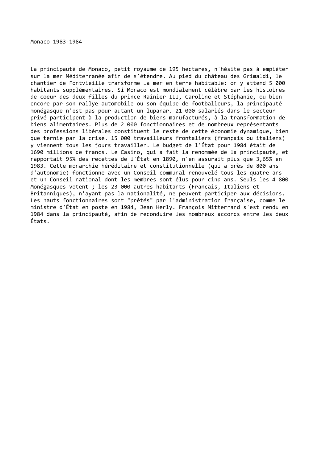 Prévisualisation du document Monaco 1983-1984