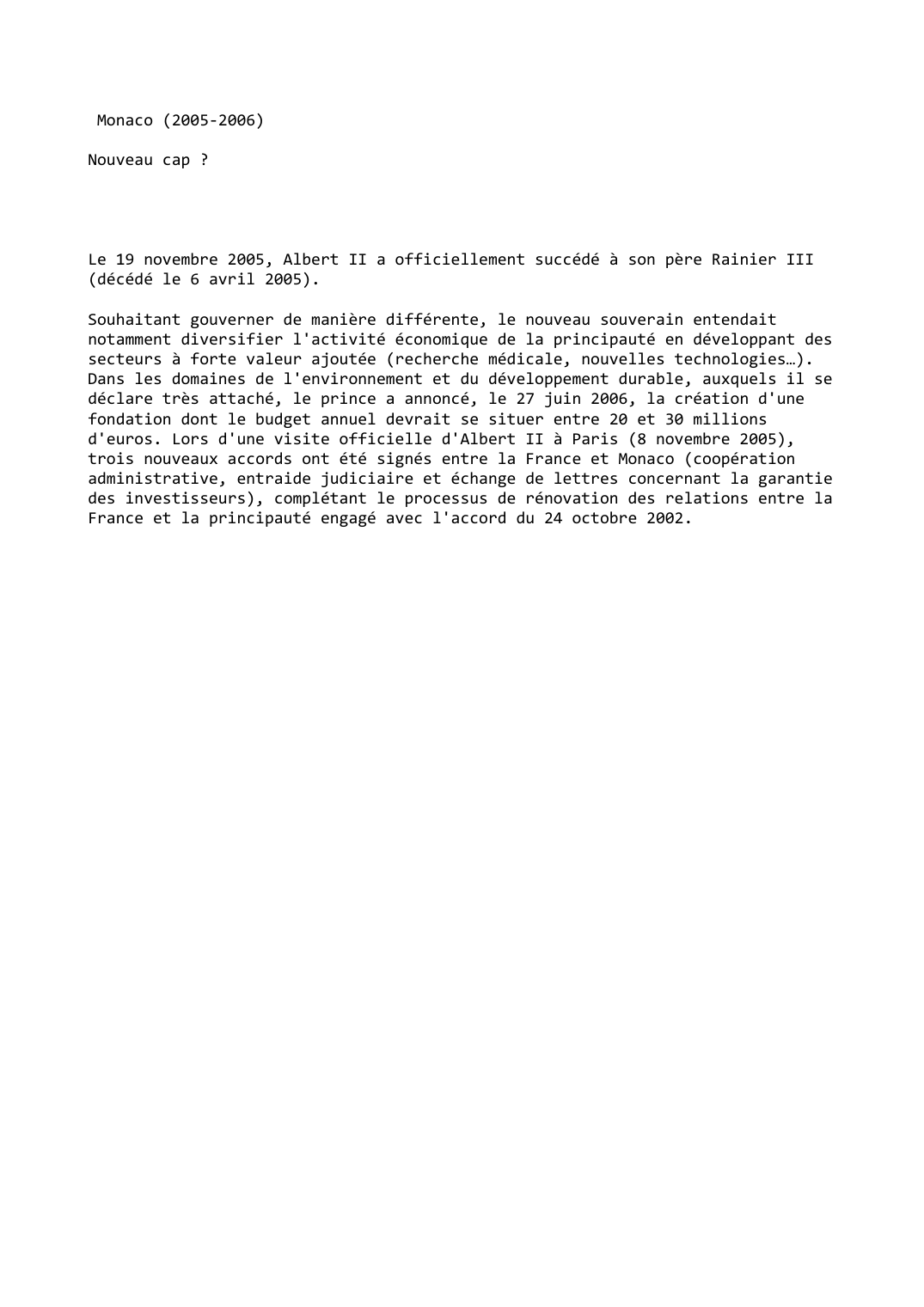 Prévisualisation du document Monaco (2005-2006)